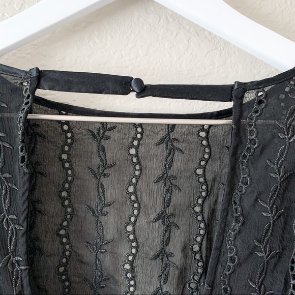 Free People Party Mackenzie Mini Dress Black NWT 2 - Picture 7 of 8